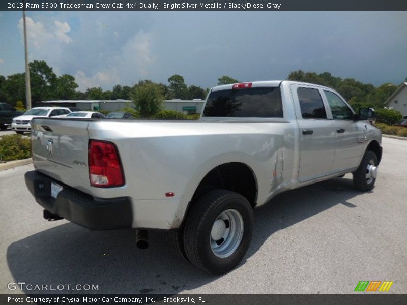 Bright Silver Metallic / Black/Diesel Gray 2013 Ram 3500 Tradesman Crew Cab 4x4 Dually