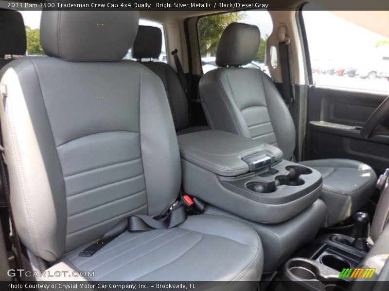 Bright Silver Metallic / Black/Diesel Gray 2013 Ram 3500 Tradesman Crew Cab 4x4 Dually