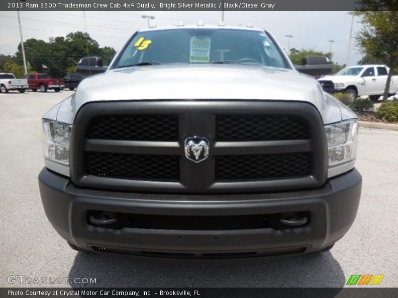 Bright Silver Metallic / Black/Diesel Gray 2013 Ram 3500 Tradesman Crew Cab 4x4 Dually