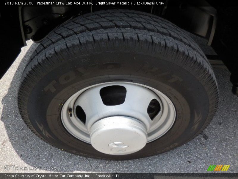 Bright Silver Metallic / Black/Diesel Gray 2013 Ram 3500 Tradesman Crew Cab 4x4 Dually