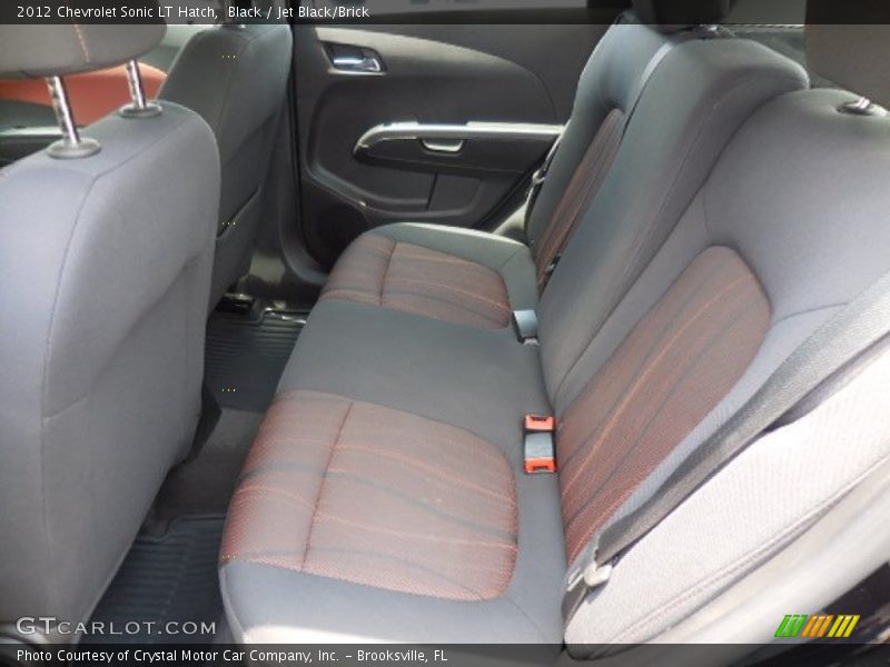 Black / Jet Black/Brick 2012 Chevrolet Sonic LT Hatch