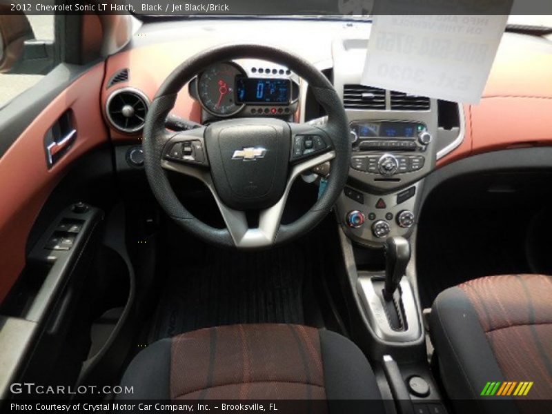 Black / Jet Black/Brick 2012 Chevrolet Sonic LT Hatch