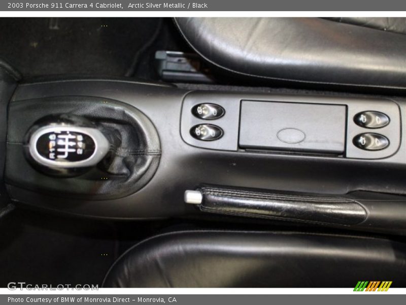 Arctic Silver Metallic / Black 2003 Porsche 911 Carrera 4 Cabriolet