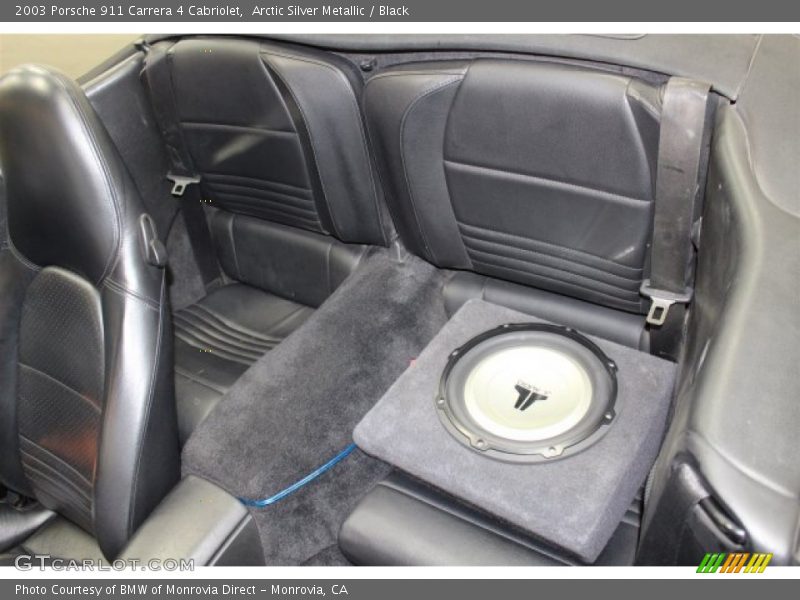 Arctic Silver Metallic / Black 2003 Porsche 911 Carrera 4 Cabriolet