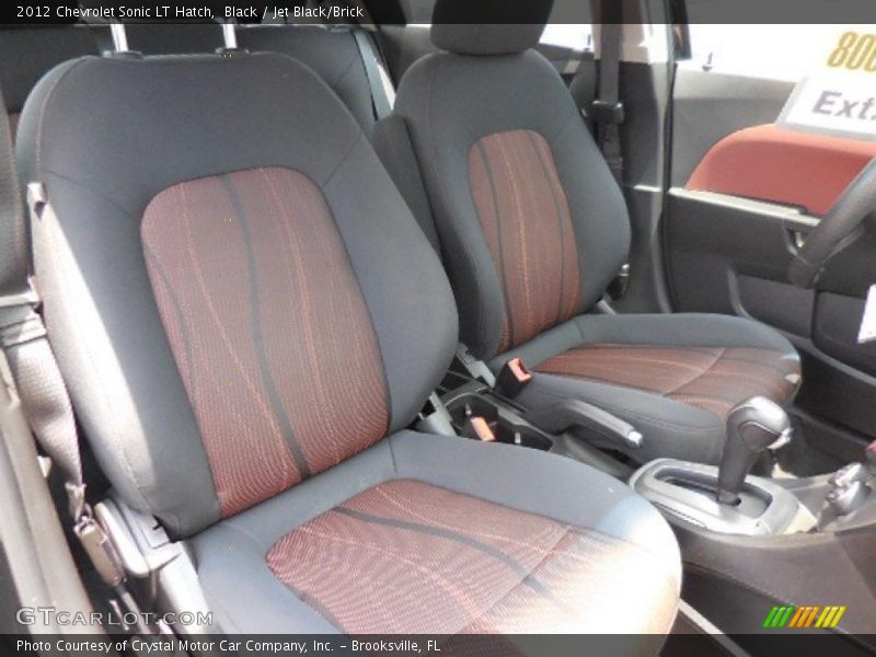 Black / Jet Black/Brick 2012 Chevrolet Sonic LT Hatch