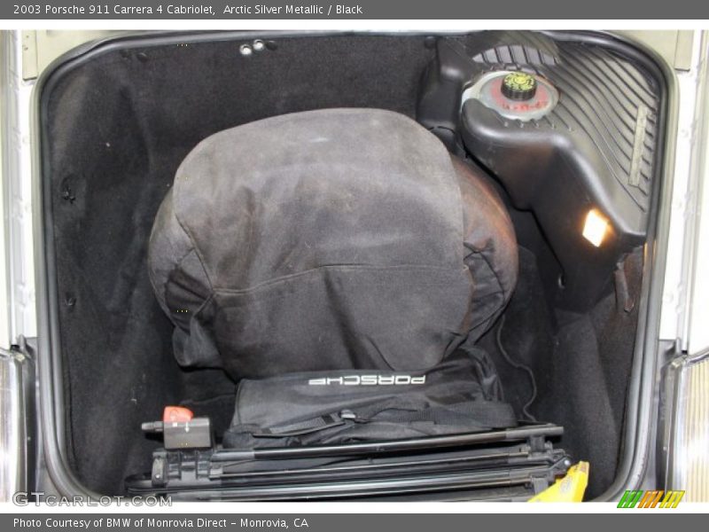 Arctic Silver Metallic / Black 2003 Porsche 911 Carrera 4 Cabriolet