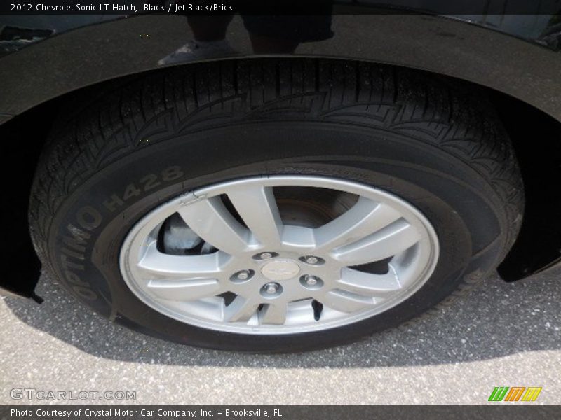 Black / Jet Black/Brick 2012 Chevrolet Sonic LT Hatch