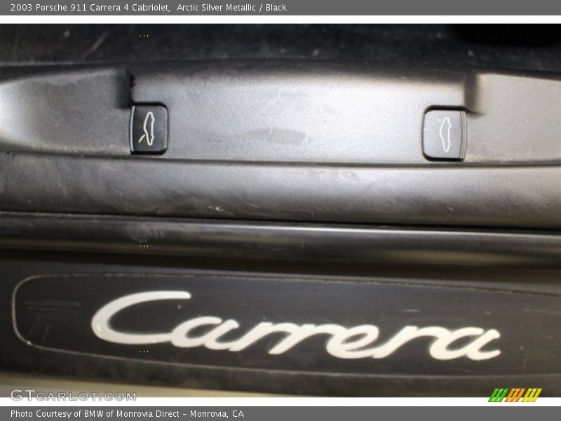 Arctic Silver Metallic / Black 2003 Porsche 911 Carrera 4 Cabriolet