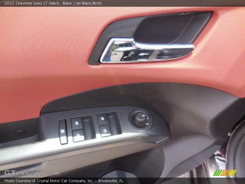 Black / Jet Black/Brick 2012 Chevrolet Sonic LT Hatch