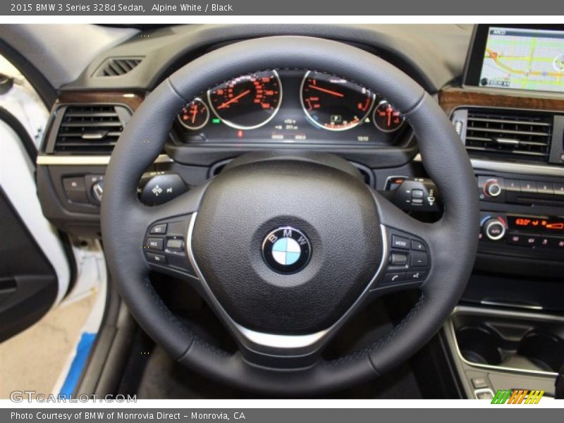 Alpine White / Black 2015 BMW 3 Series 328d Sedan