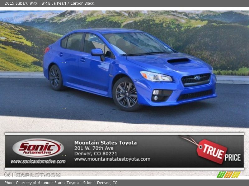 WR Blue Pearl / Carbon Black 2015 Subaru WRX