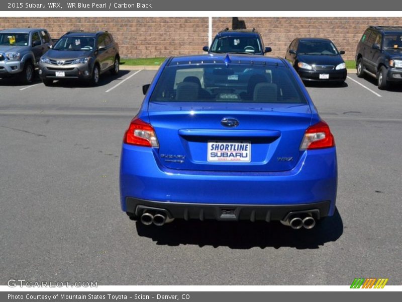 WR Blue Pearl / Carbon Black 2015 Subaru WRX