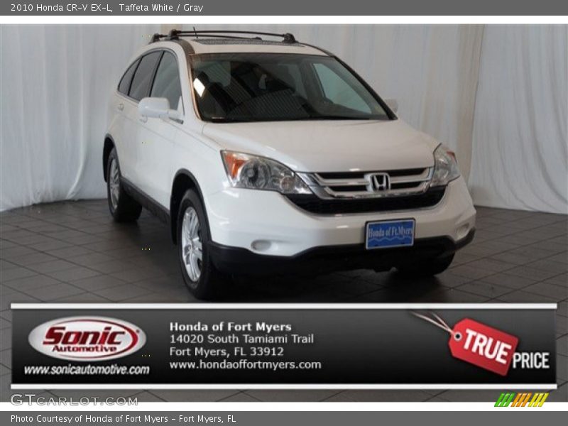 Taffeta White / Gray 2010 Honda CR-V EX-L