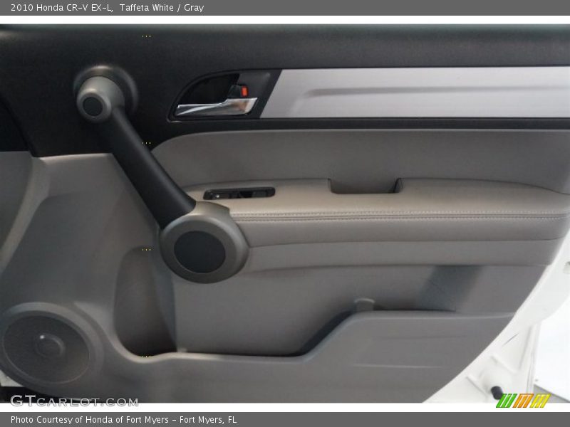 Taffeta White / Gray 2010 Honda CR-V EX-L