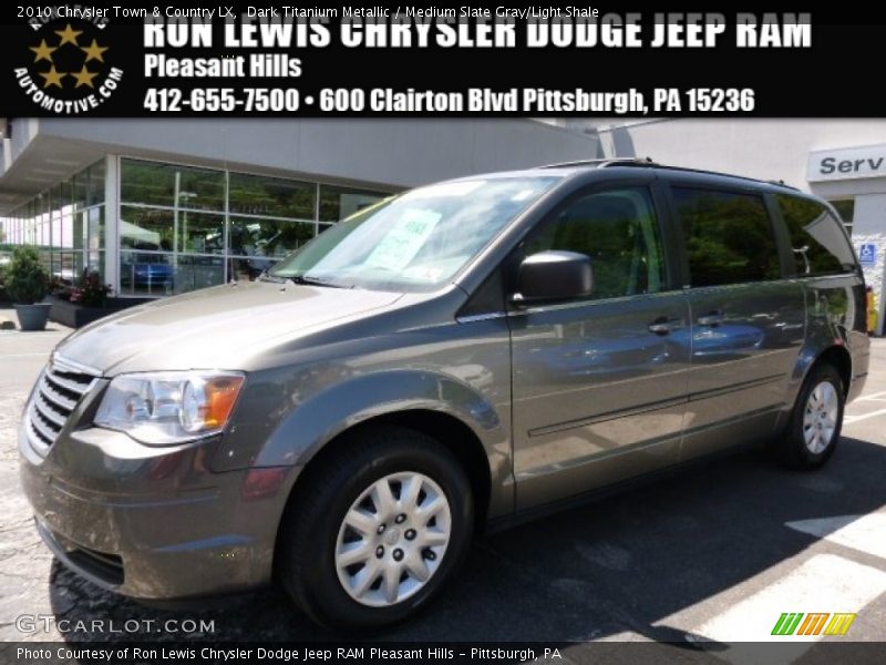 Dark Titanium Metallic / Medium Slate Gray/Light Shale 2010 Chrysler Town & Country LX