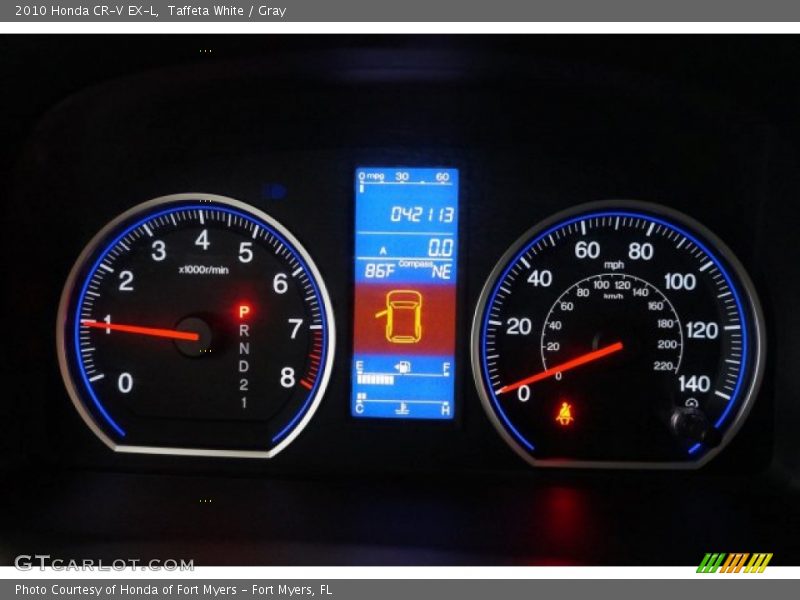 Taffeta White / Gray 2010 Honda CR-V EX-L