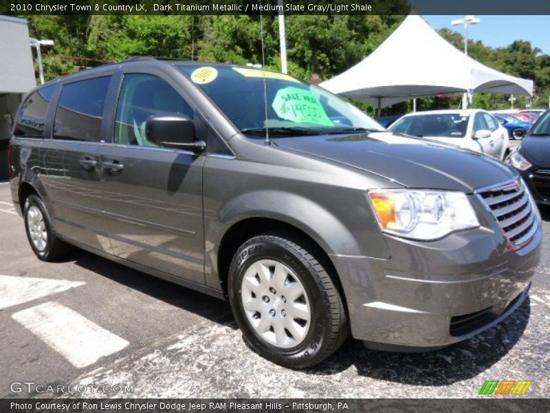 Dark Titanium Metallic / Medium Slate Gray/Light Shale 2010 Chrysler Town & Country LX