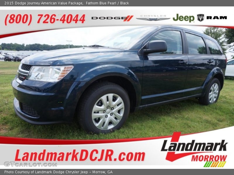 Fathom Blue Pearl / Black 2015 Dodge Journey American Value Package