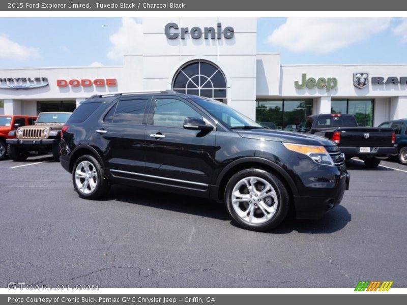 Tuxedo Black / Charcoal Black 2015 Ford Explorer Limited