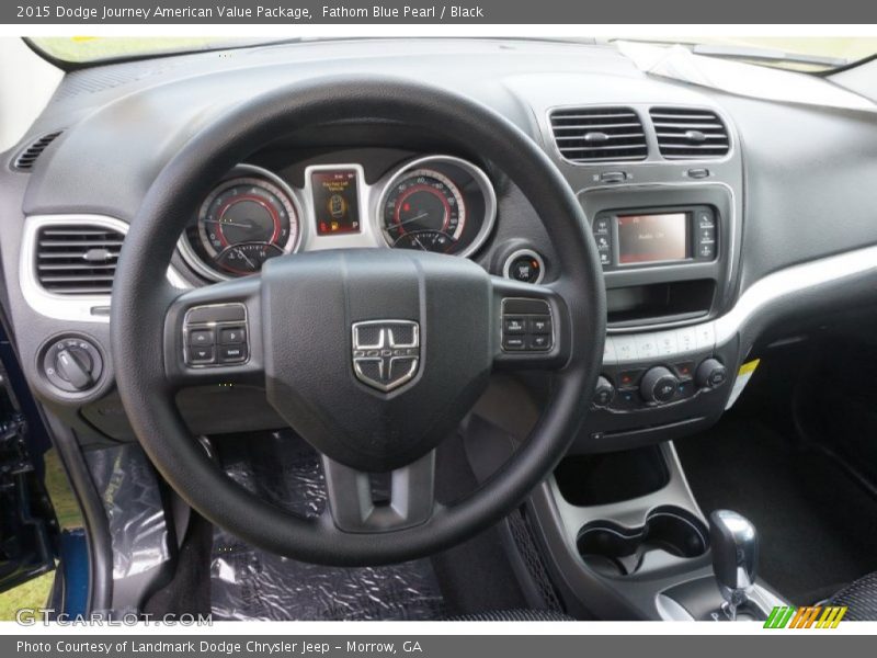 Fathom Blue Pearl / Black 2015 Dodge Journey American Value Package