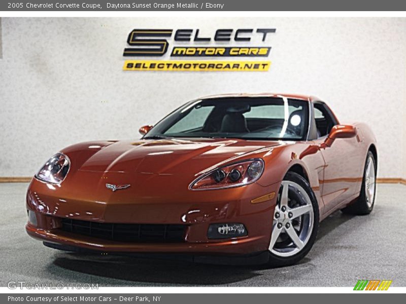 Daytona Sunset Orange Metallic / Ebony 2005 Chevrolet Corvette Coupe