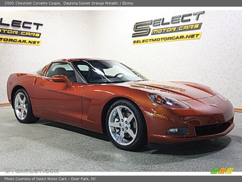 Daytona Sunset Orange Metallic / Ebony 2005 Chevrolet Corvette Coupe