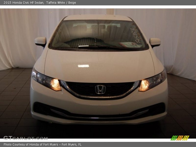 Taffeta White / Beige 2015 Honda Civic HF Sedan