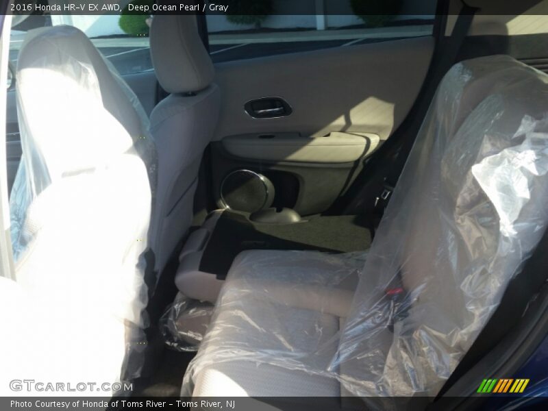 Deep Ocean Pearl / Gray 2016 Honda HR-V EX AWD