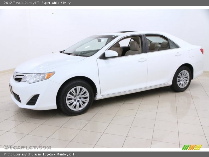 Super White / Ivory 2012 Toyota Camry LE