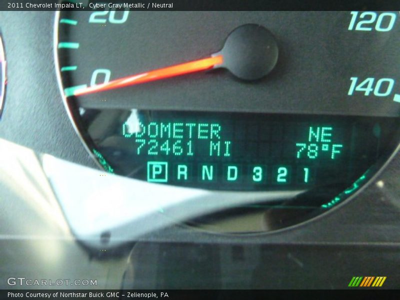 Cyber Gray Metallic / Neutral 2011 Chevrolet Impala LT