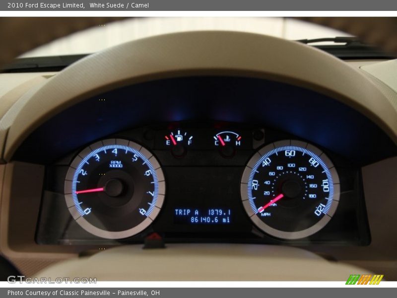 White Suede / Camel 2010 Ford Escape Limited