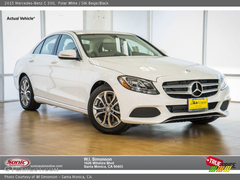 Polar White / Silk Beige/Black 2015 Mercedes-Benz C 300