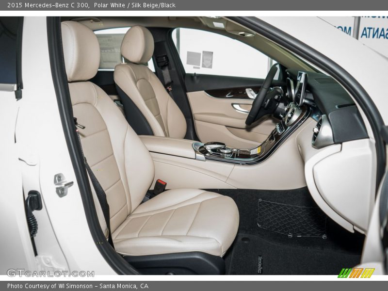Polar White / Silk Beige/Black 2015 Mercedes-Benz C 300