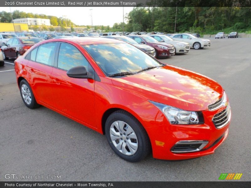 Red Hot / Jet Black/Medium Titanium 2016 Chevrolet Cruze Limited LS