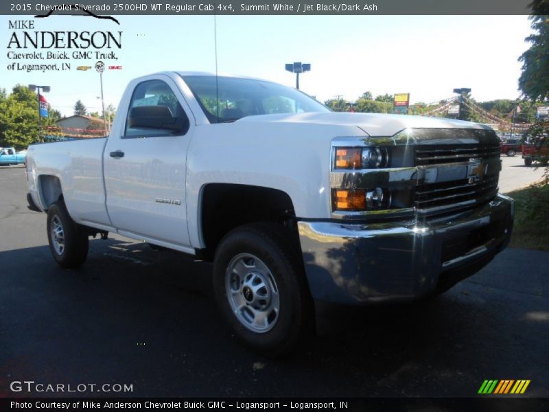 Summit White / Jet Black/Dark Ash 2015 Chevrolet Silverado 2500HD WT Regular Cab 4x4