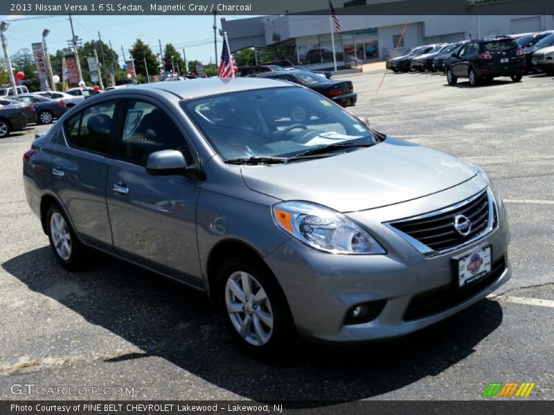 Magnetic Gray / Charcoal 2013 Nissan Versa 1.6 SL Sedan