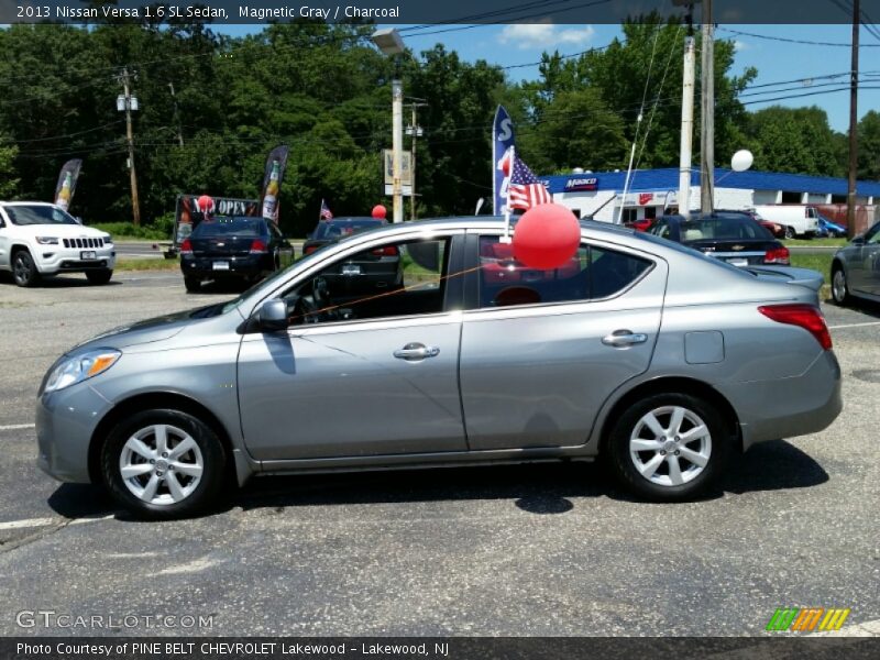 Magnetic Gray / Charcoal 2013 Nissan Versa 1.6 SL Sedan