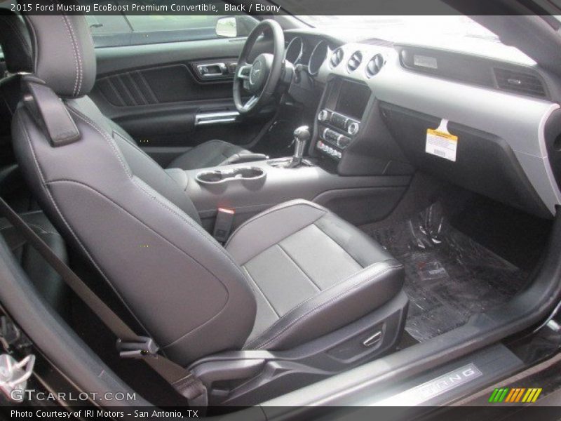 Black / Ebony 2015 Ford Mustang EcoBoost Premium Convertible