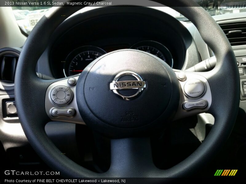 Magnetic Gray / Charcoal 2013 Nissan Versa 1.6 SL Sedan