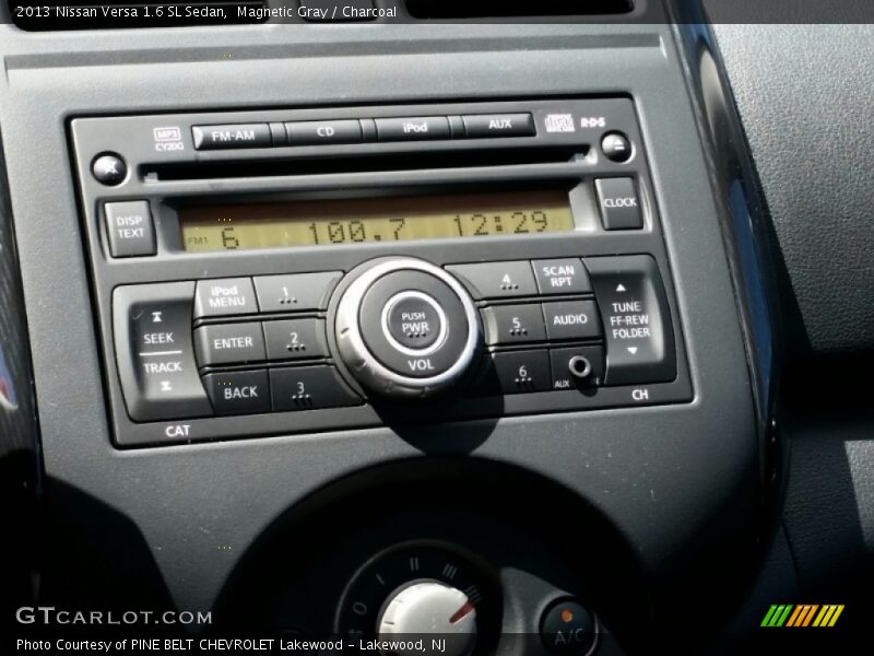 Magnetic Gray / Charcoal 2013 Nissan Versa 1.6 SL Sedan