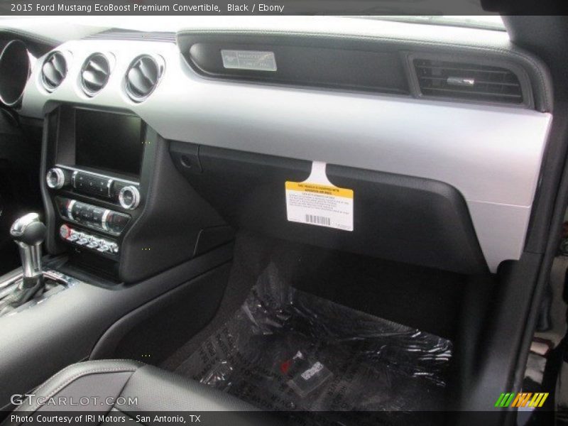 Black / Ebony 2015 Ford Mustang EcoBoost Premium Convertible