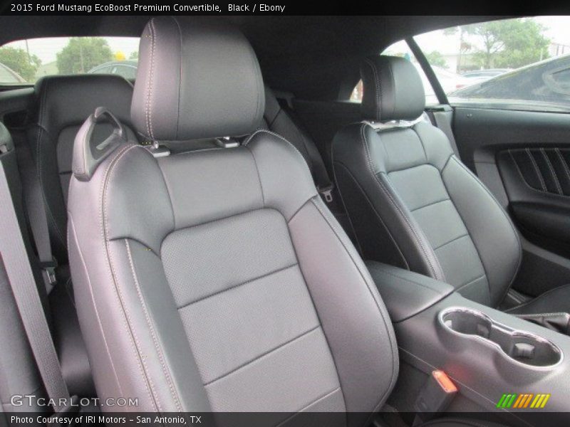 Black / Ebony 2015 Ford Mustang EcoBoost Premium Convertible