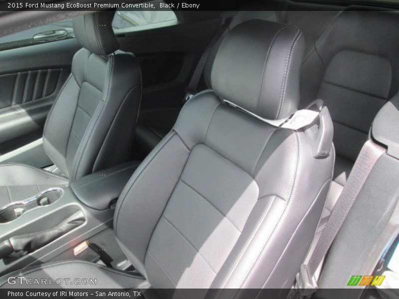 Black / Ebony 2015 Ford Mustang EcoBoost Premium Convertible