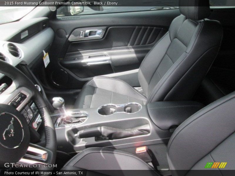 Black / Ebony 2015 Ford Mustang EcoBoost Premium Convertible