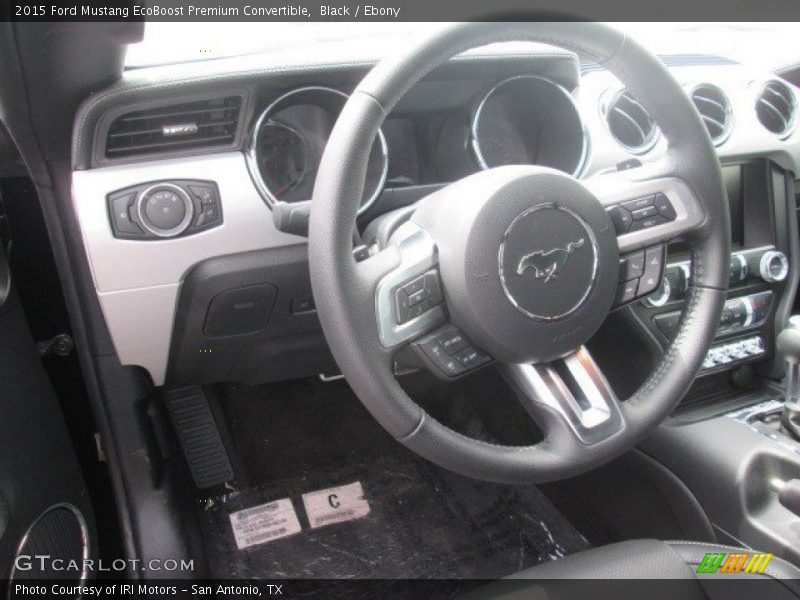 Black / Ebony 2015 Ford Mustang EcoBoost Premium Convertible