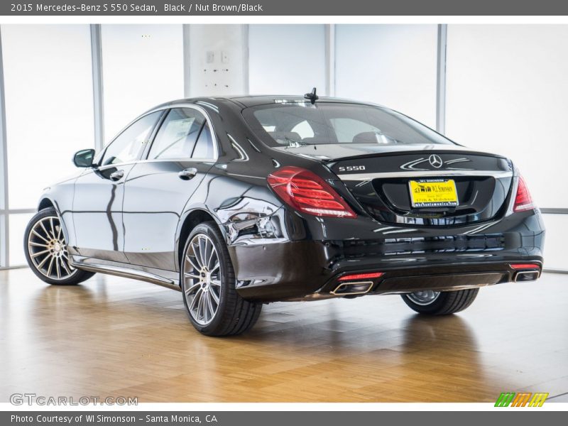 Black / Nut Brown/Black 2015 Mercedes-Benz S 550 Sedan