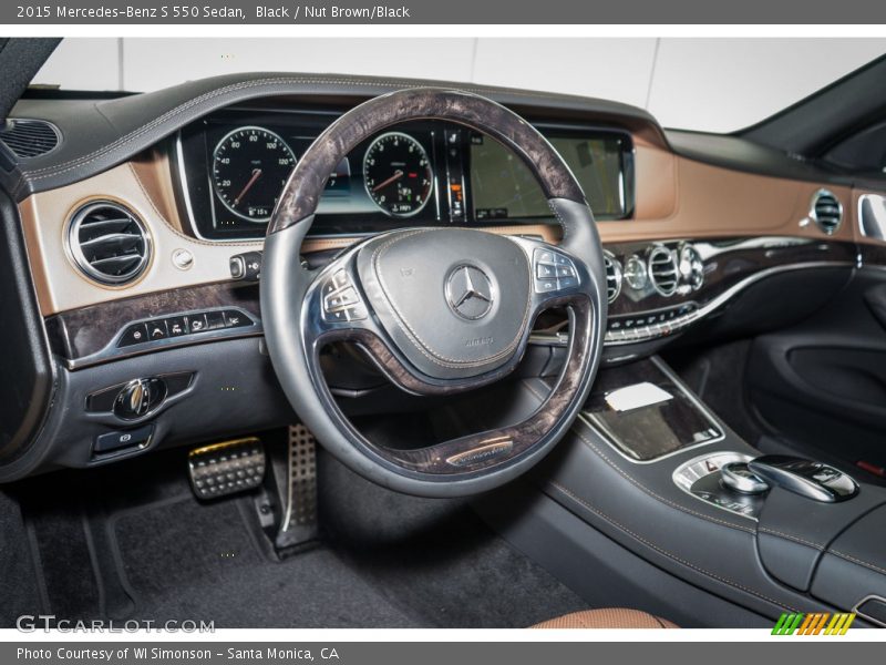 Black / Nut Brown/Black 2015 Mercedes-Benz S 550 Sedan