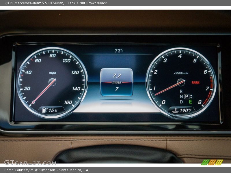 Black / Nut Brown/Black 2015 Mercedes-Benz S 550 Sedan