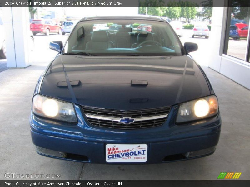 Superior Blue Metallic / Medium Gray 2004 Chevrolet Impala LS