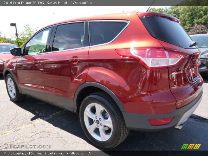Sunset Metallic / Charcoal Black 2016 Ford Escape SE 4WD